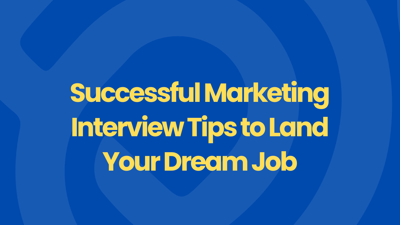 marketing interview tips